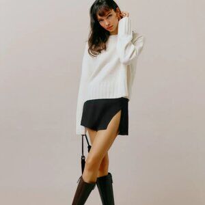 REFORMATION Margot Skirt in Black size